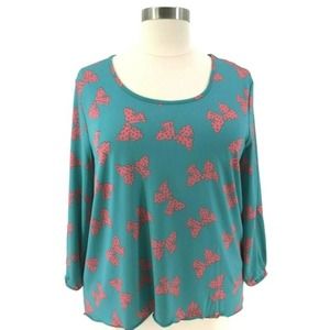 jon & anna Top Tunic Size 3X Plus Hi-Lo Hem NWT